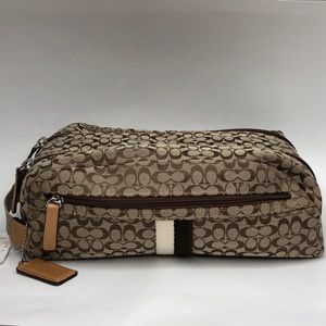 Coach signature C travel toiletry bag